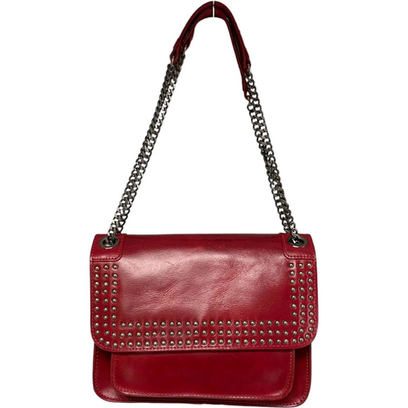 Patricia Nash Handbags - Patricia Nash Discovery Studded Leather Merano Crossbody Granita